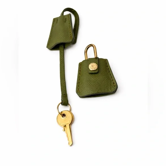 Prada Saffiano Lux Convertible Top Handle Bag – Green - Picture 8 of 8